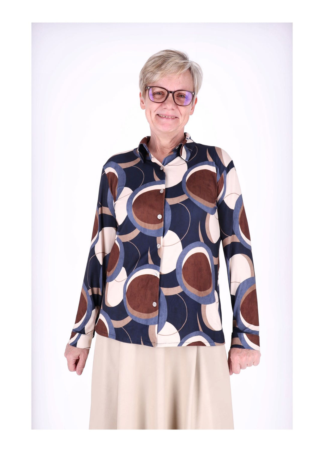Splash of Color Bluse AOP Kreise