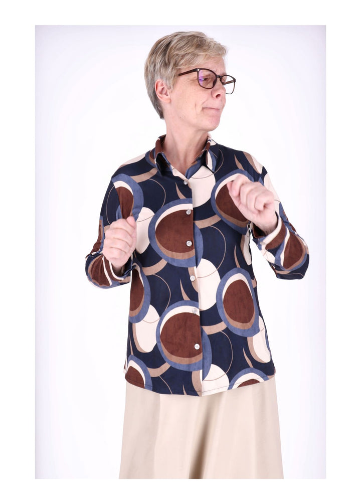 Splash of Color Bluse AOP Kreise