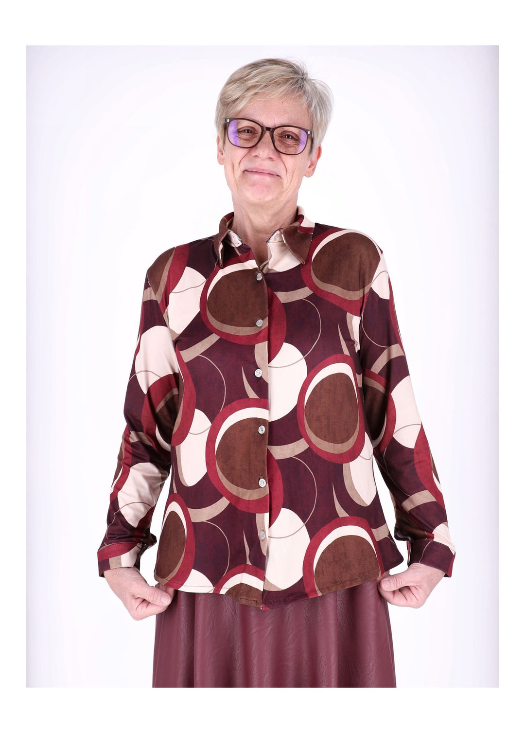 Splash of Color Bluse AOP Kreise