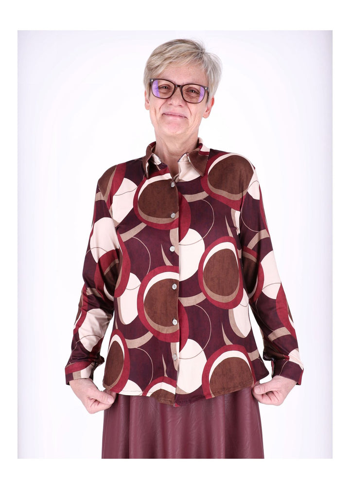 Splash of Color Bluse AOP Kreise