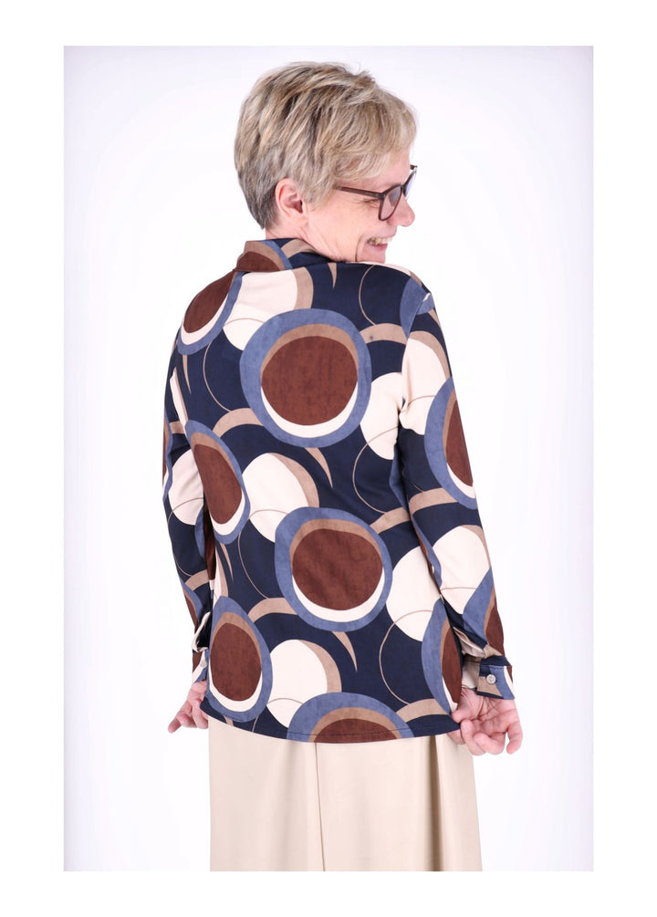 Splash of Color Bluse AOP Kreise