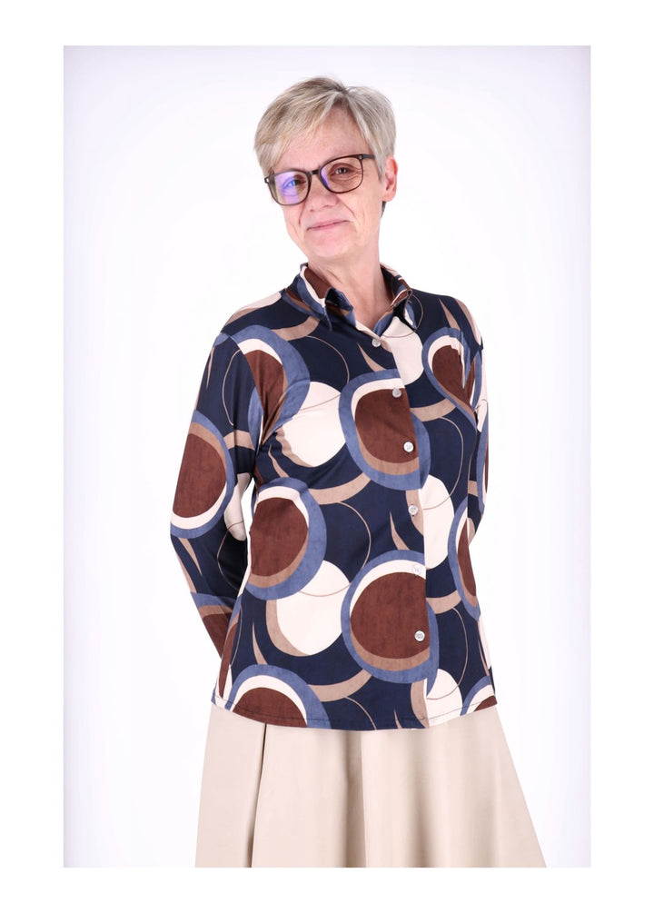 Splash of Color Bluse AOP Kreise