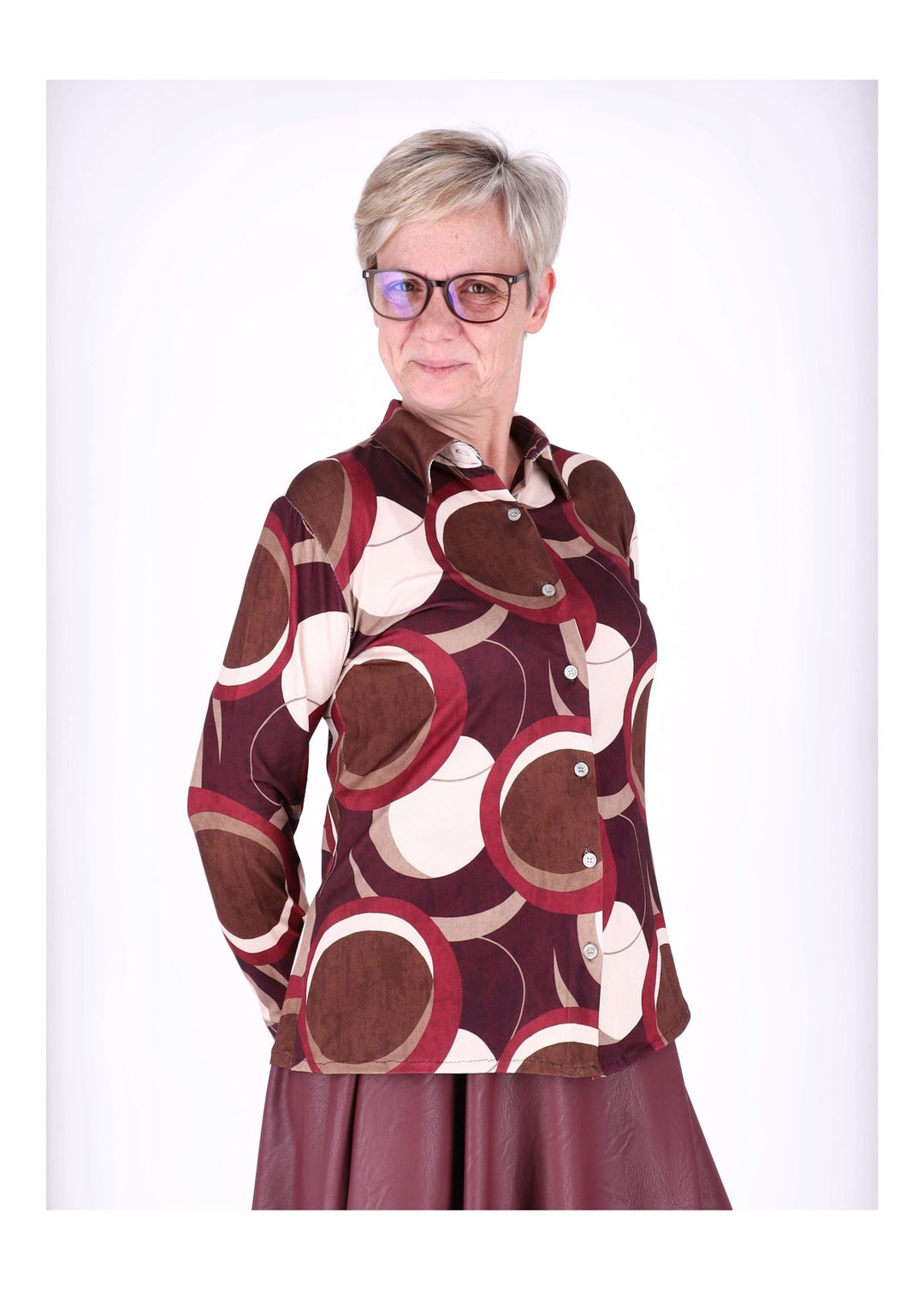 Splash of Color Bluse AOP Kreise