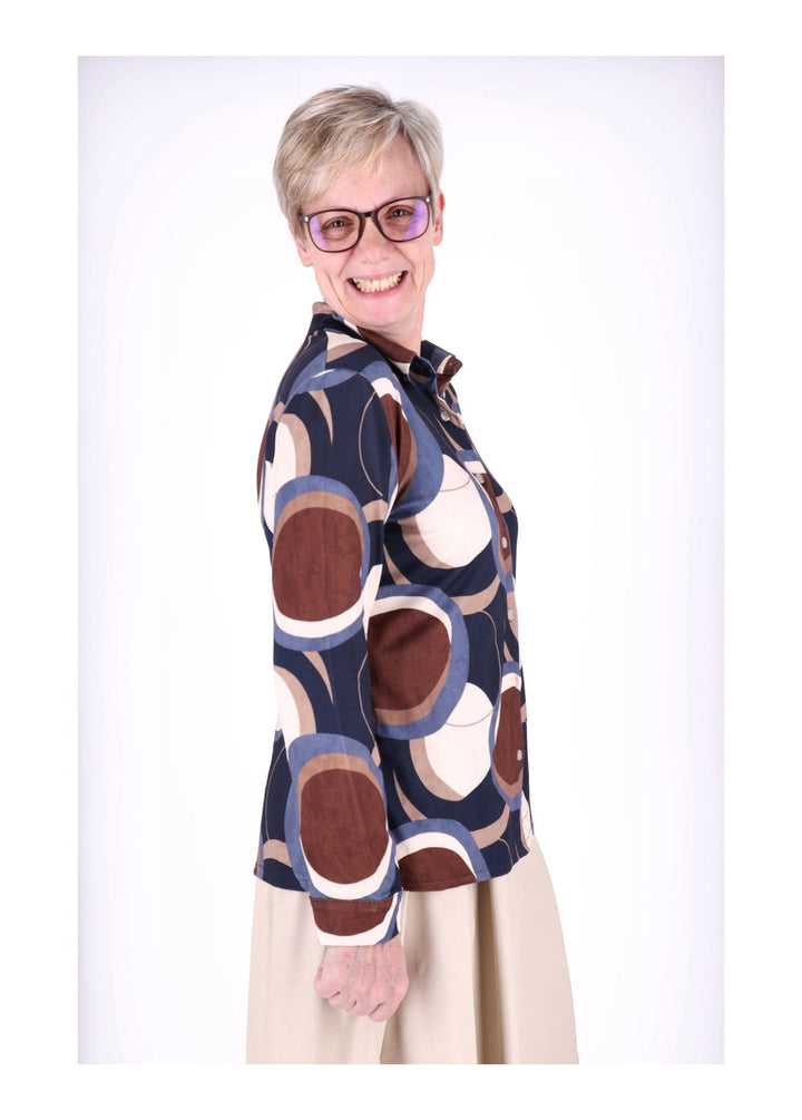 Splash of Color Bluse AOP Kreise