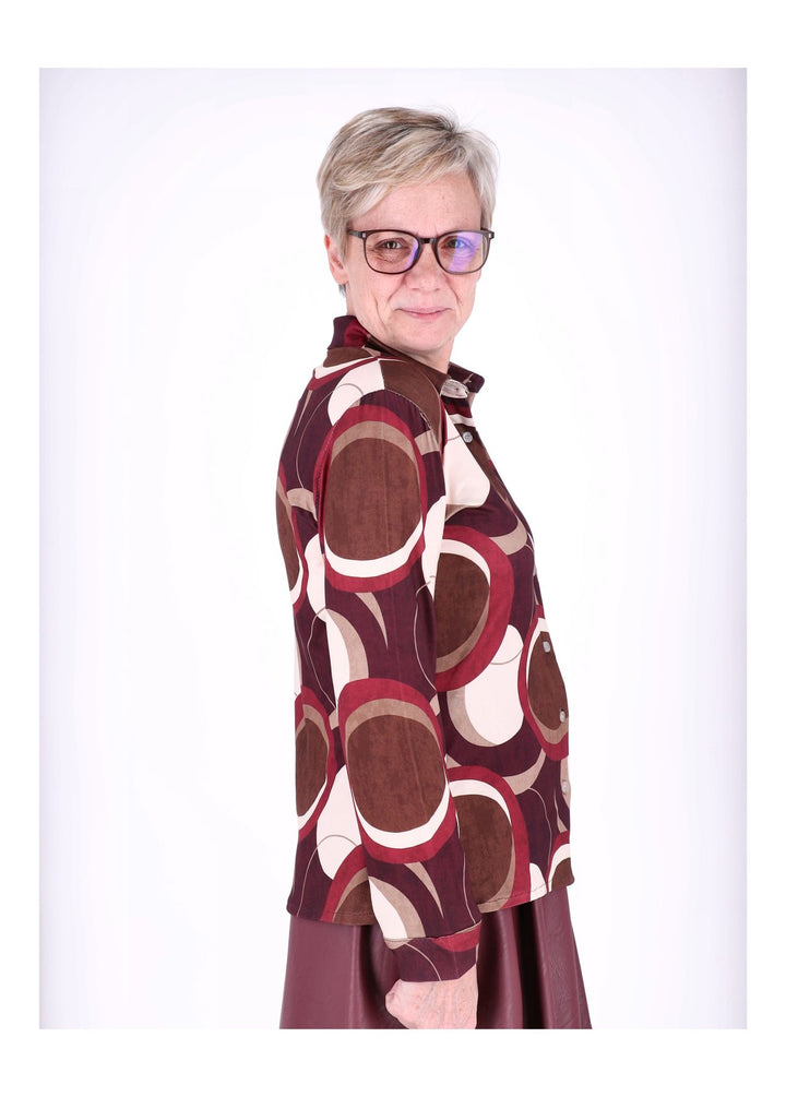 Splash of Color Bluse AOP Kreise