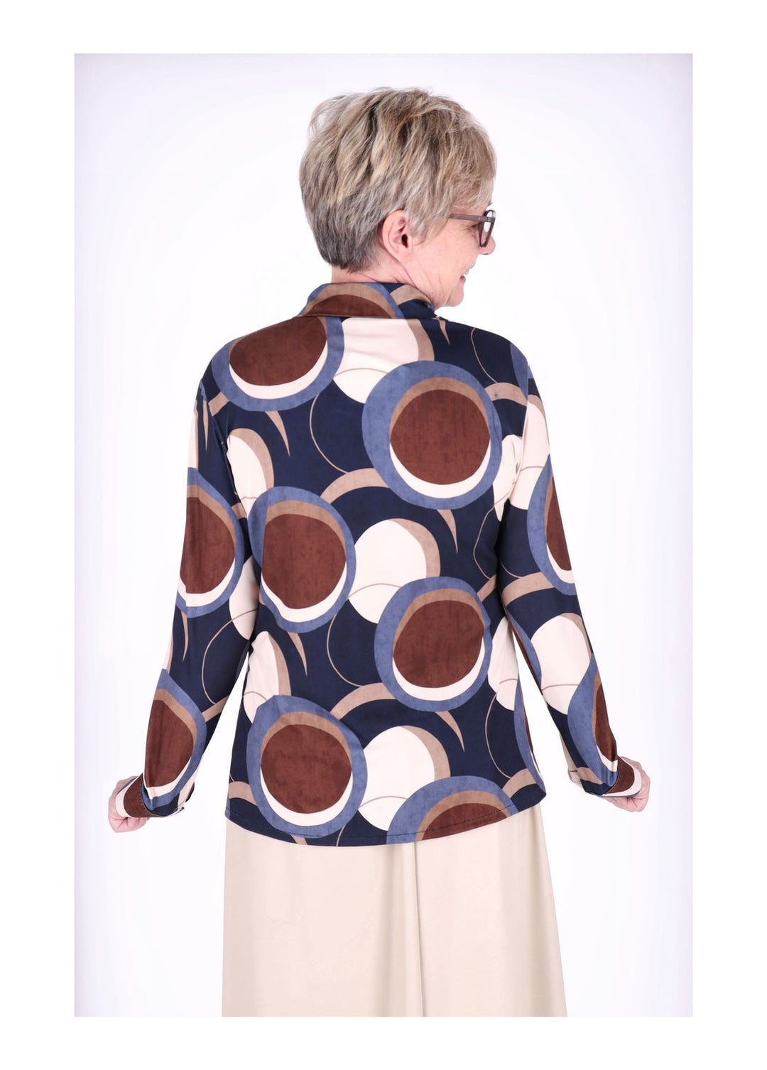 Splash of Color Bluse AOP Kreise