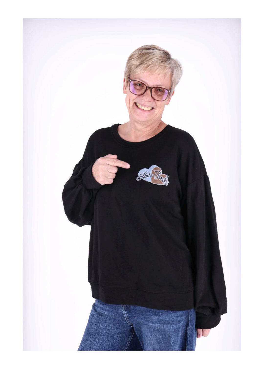 Splash of Color Sweatshirt Damen Hasen