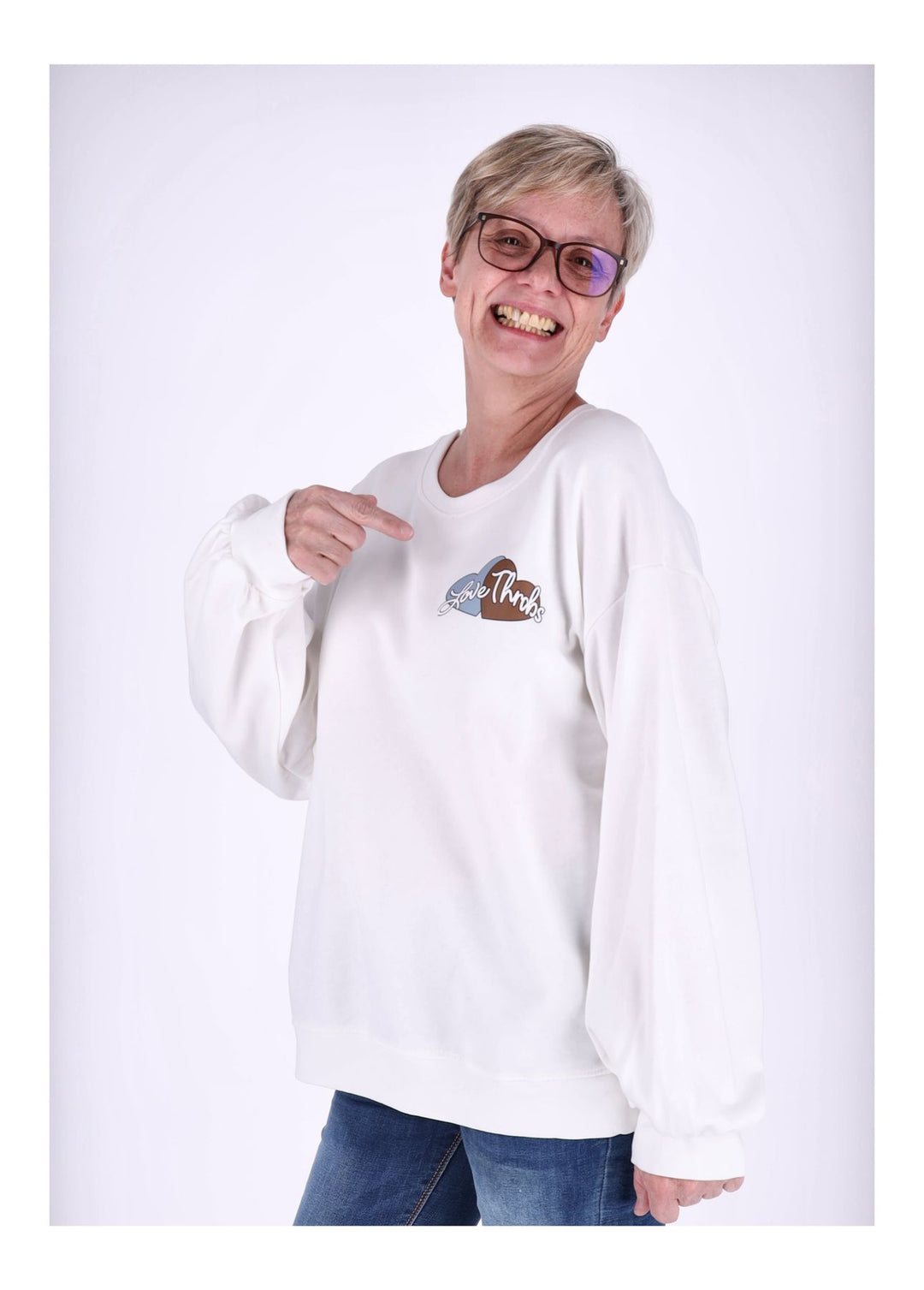 Splash of Color Sweatshirt Damen Hasen