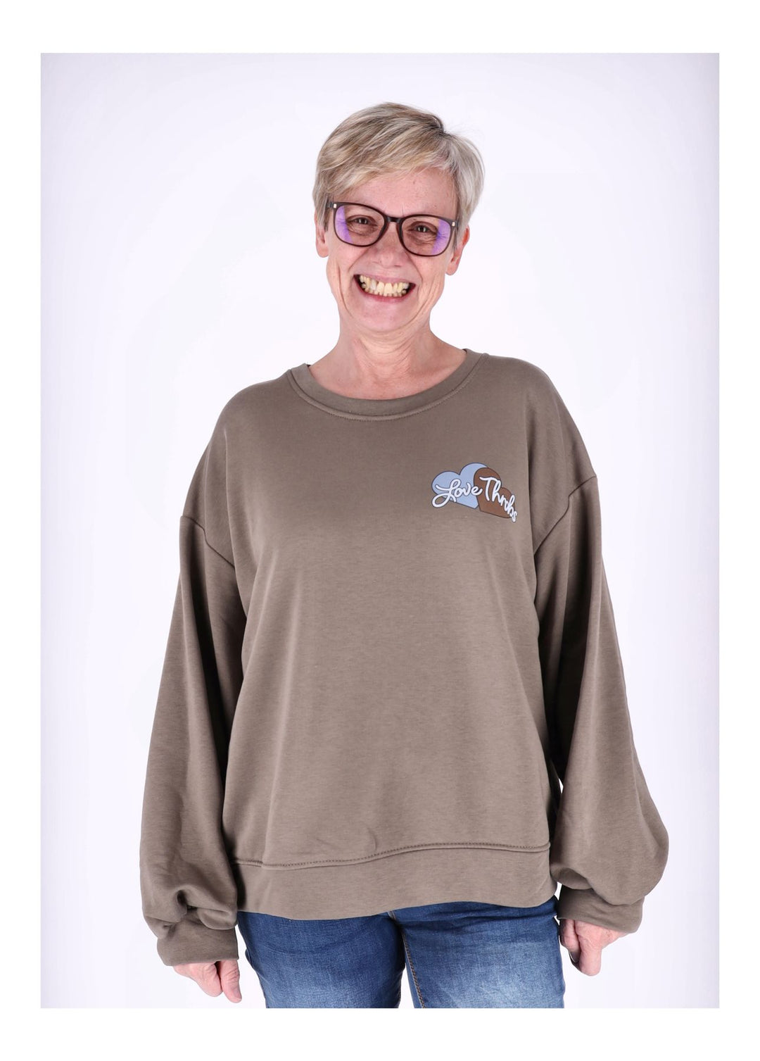 Splash of Color Sweatshirt Damen Hasen