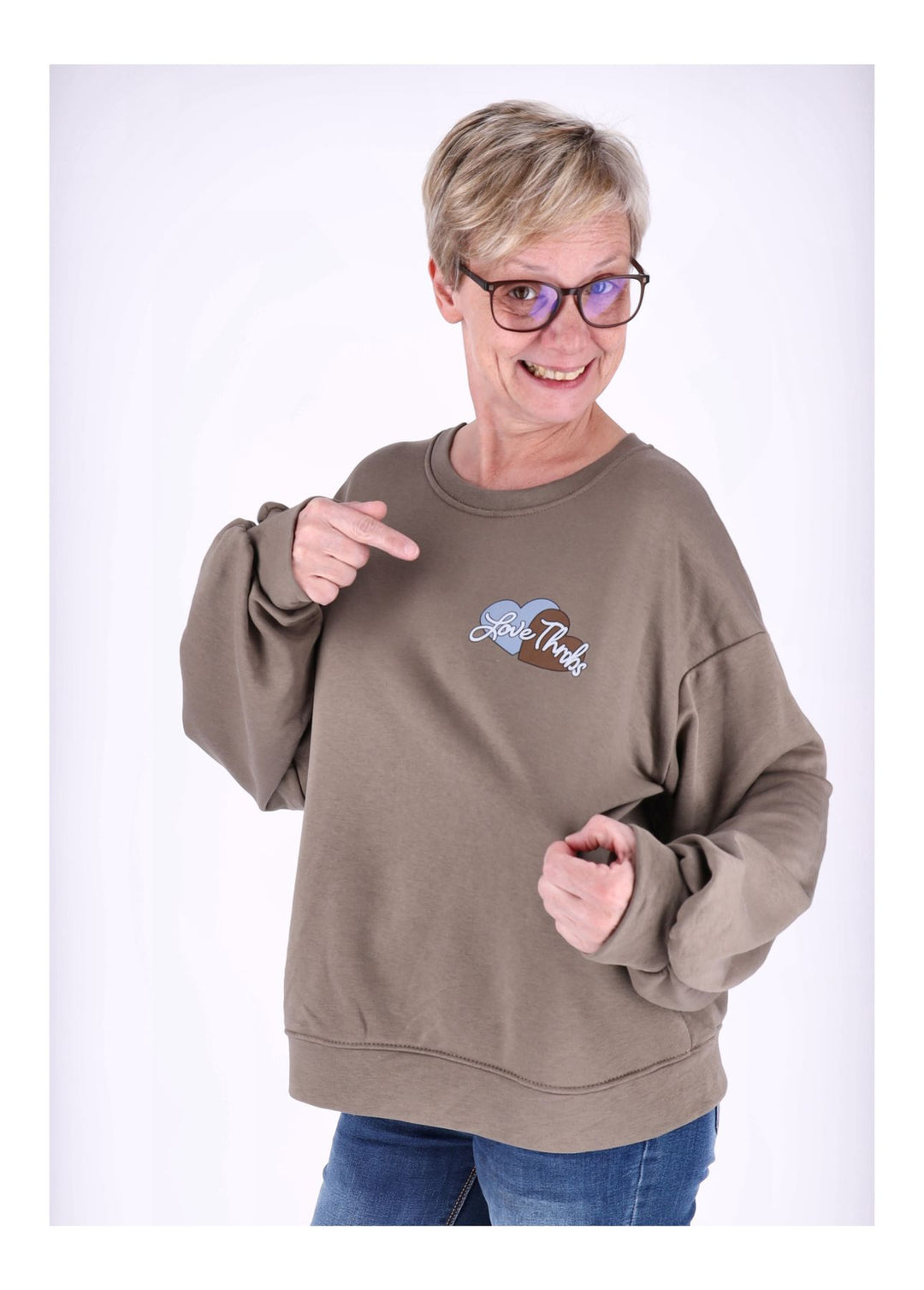 Splash of Color Sweatshirt Damen Hasen