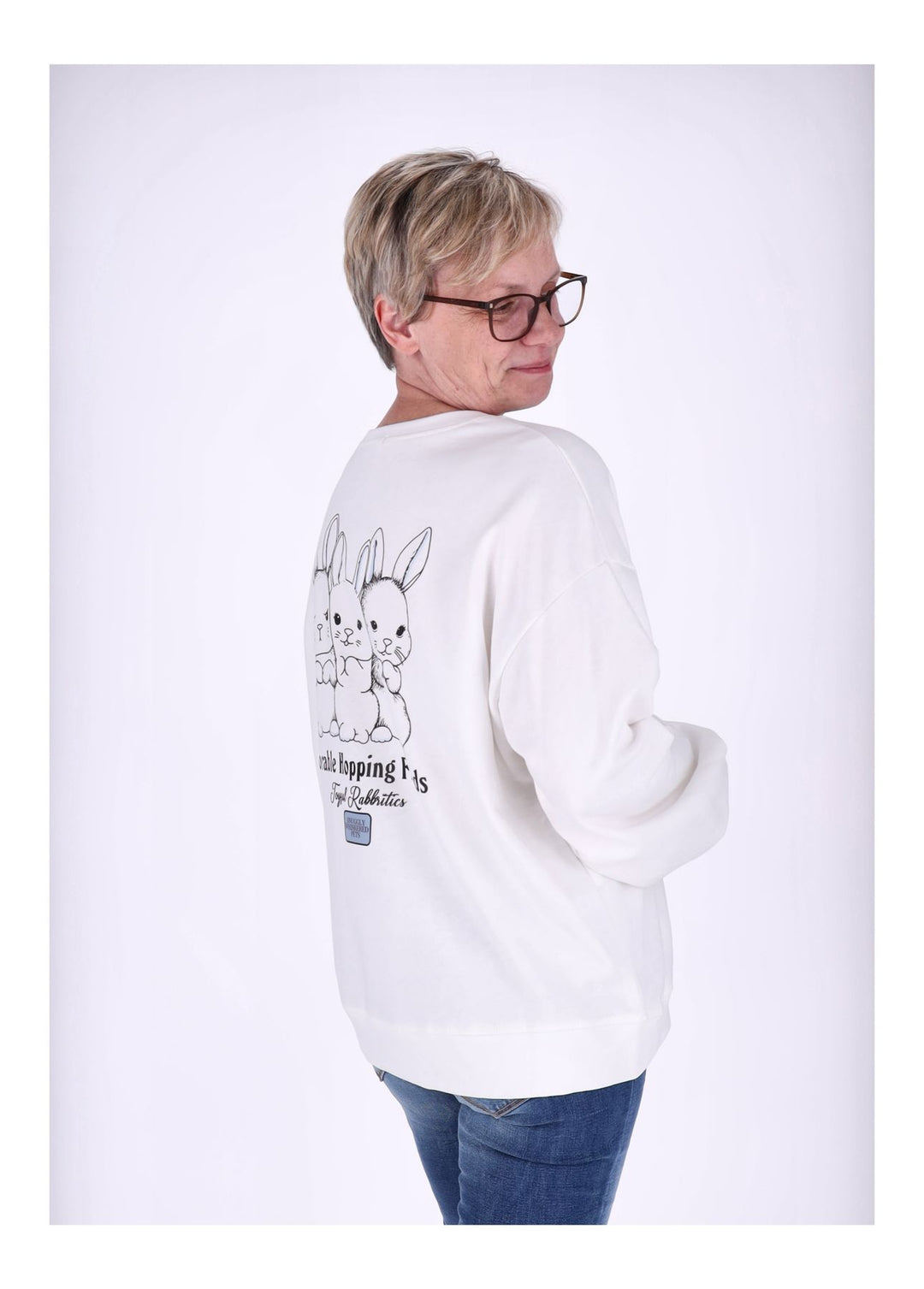 Splash of Color Sweatshirt Damen Hasen