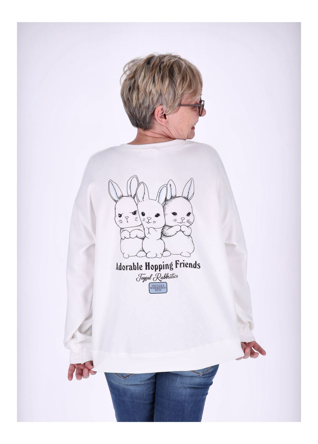 Splash of Color Sweatshirt Damen Hasen