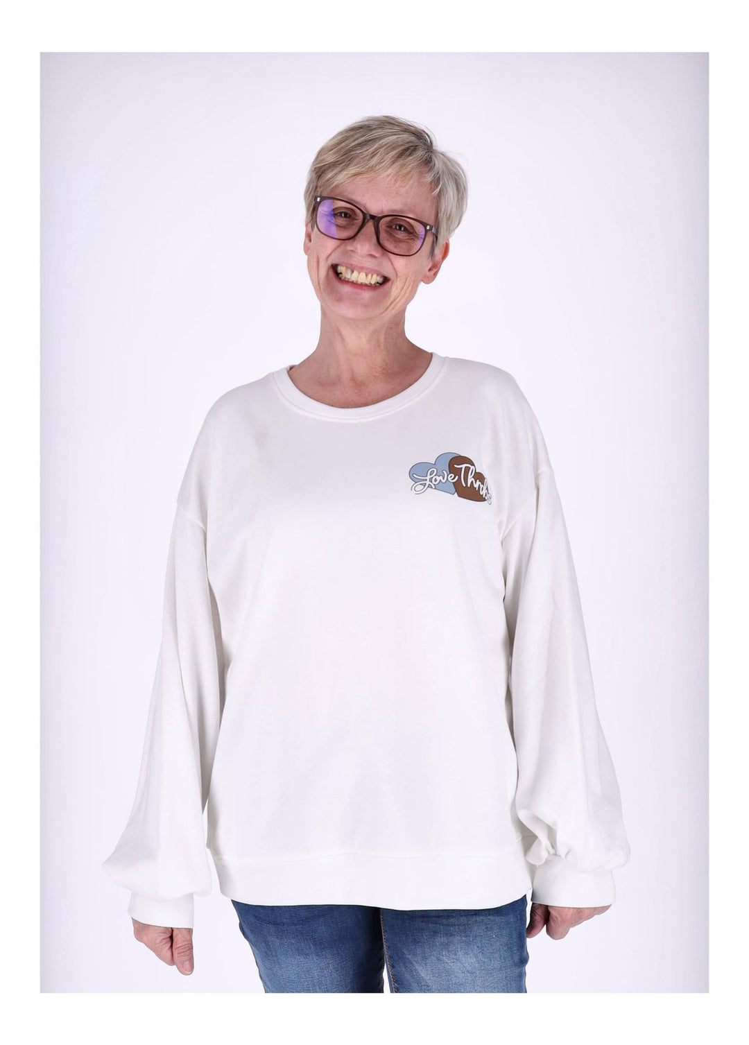 Splash of Color Sweatshirt Damen Hasen