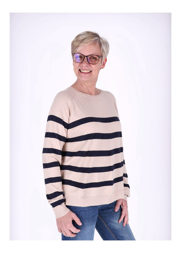 Splash of Color Strickpullover Ringel