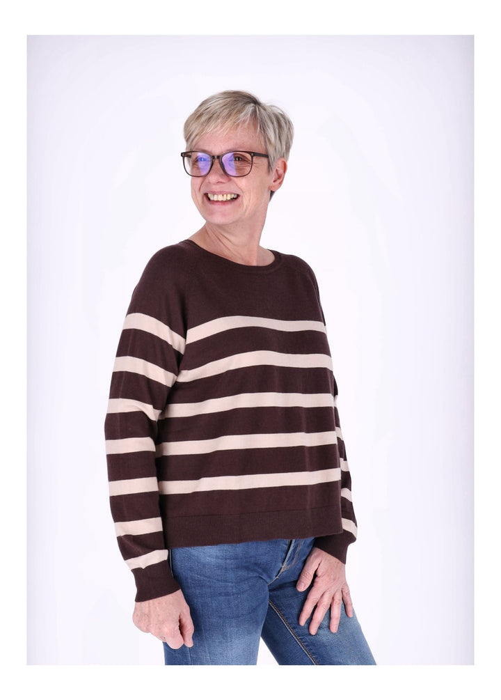 Splash of Color Strickpullover Ringel