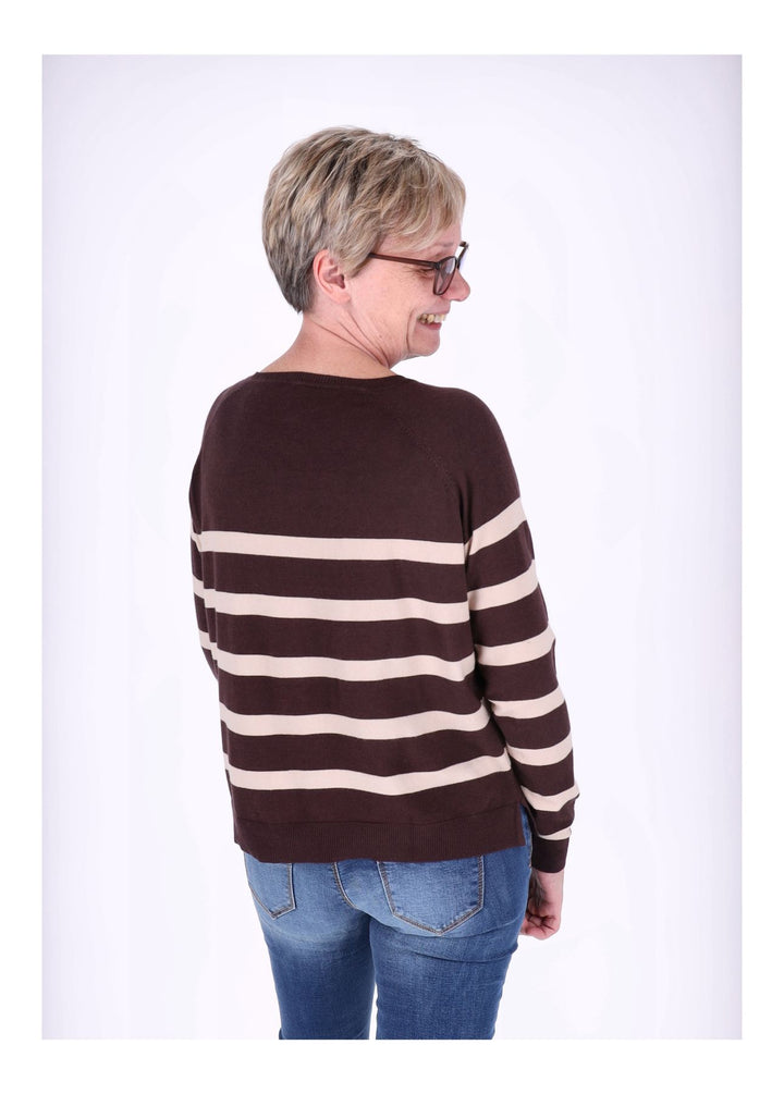 Splash of Color Strickpullover Ringel