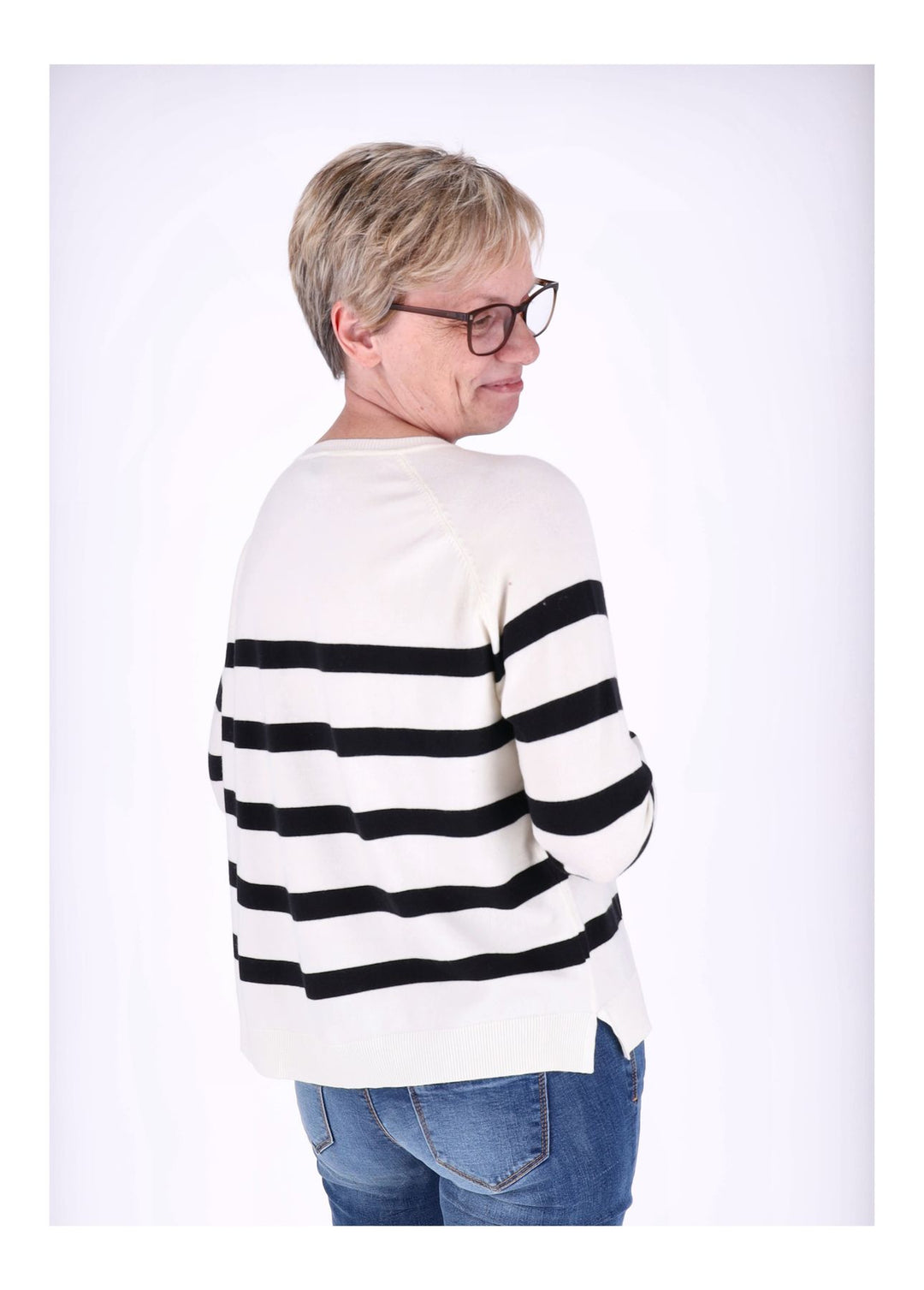 Splash of Color Strickpullover Ringel