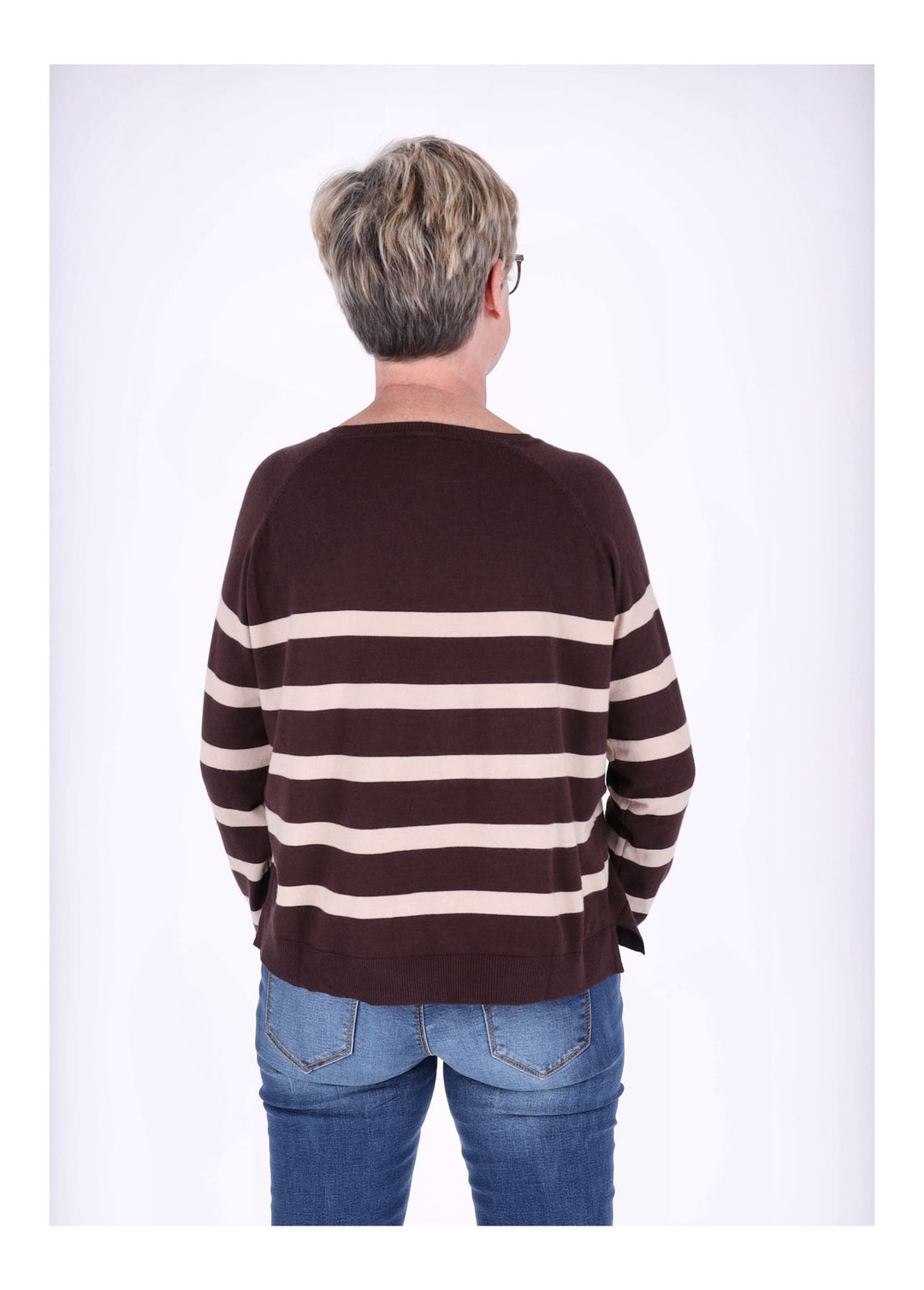 Splash of Color Strickpullover Ringel
