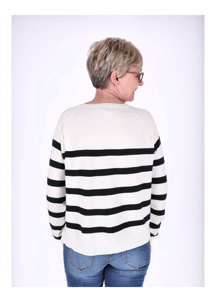Splash of Color Strickpullover Ringel