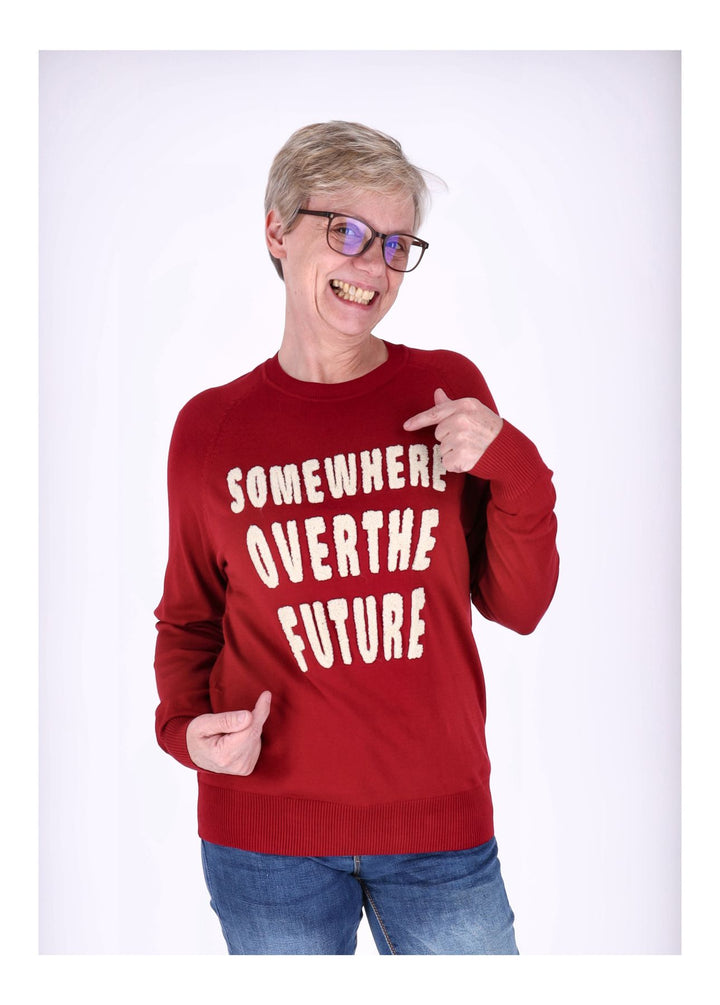 Splash of Color Strickpullover Damen