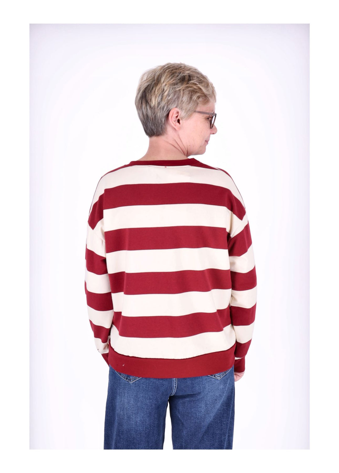 Splash of Color Damen Sweatshirt Ringel