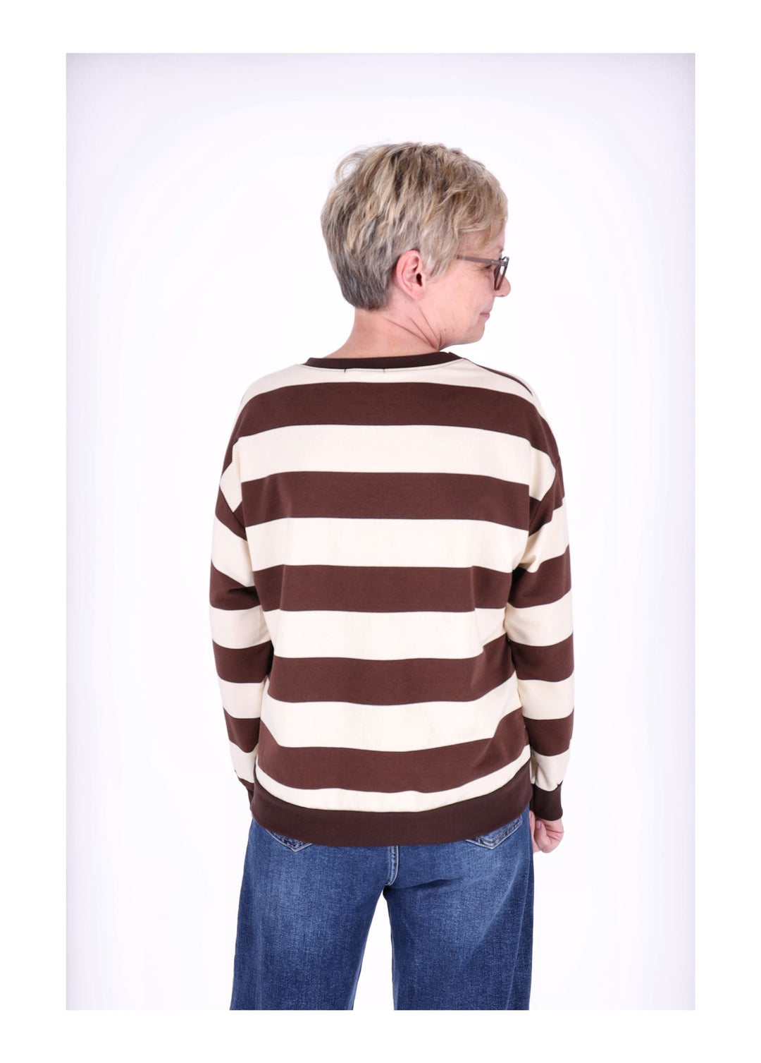 Splash of Color Damen Sweatshirt Ringel