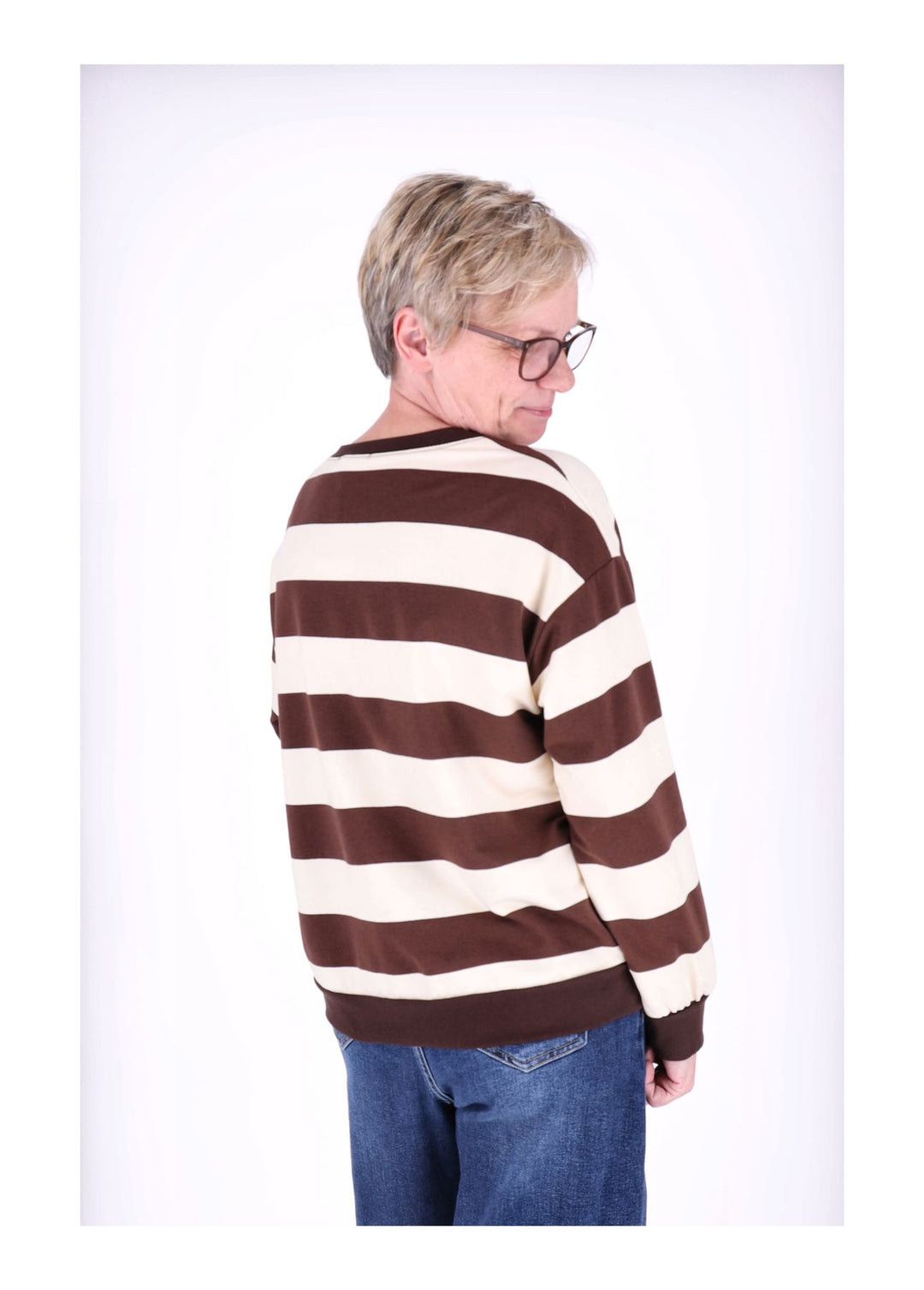 Splash of Color Damen Sweatshirt Ringel