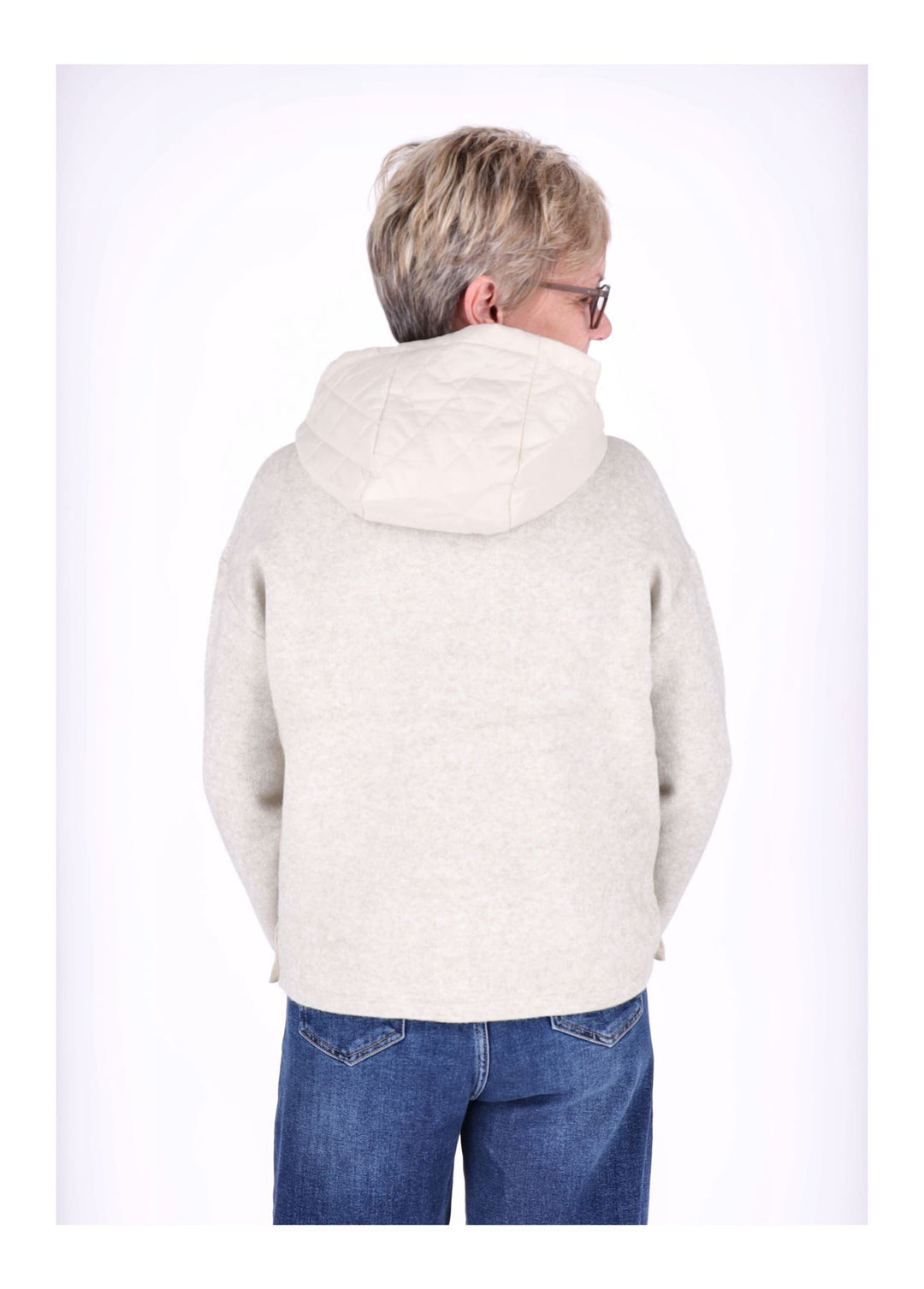 Splash of Color Strickpullover mit Kapuze