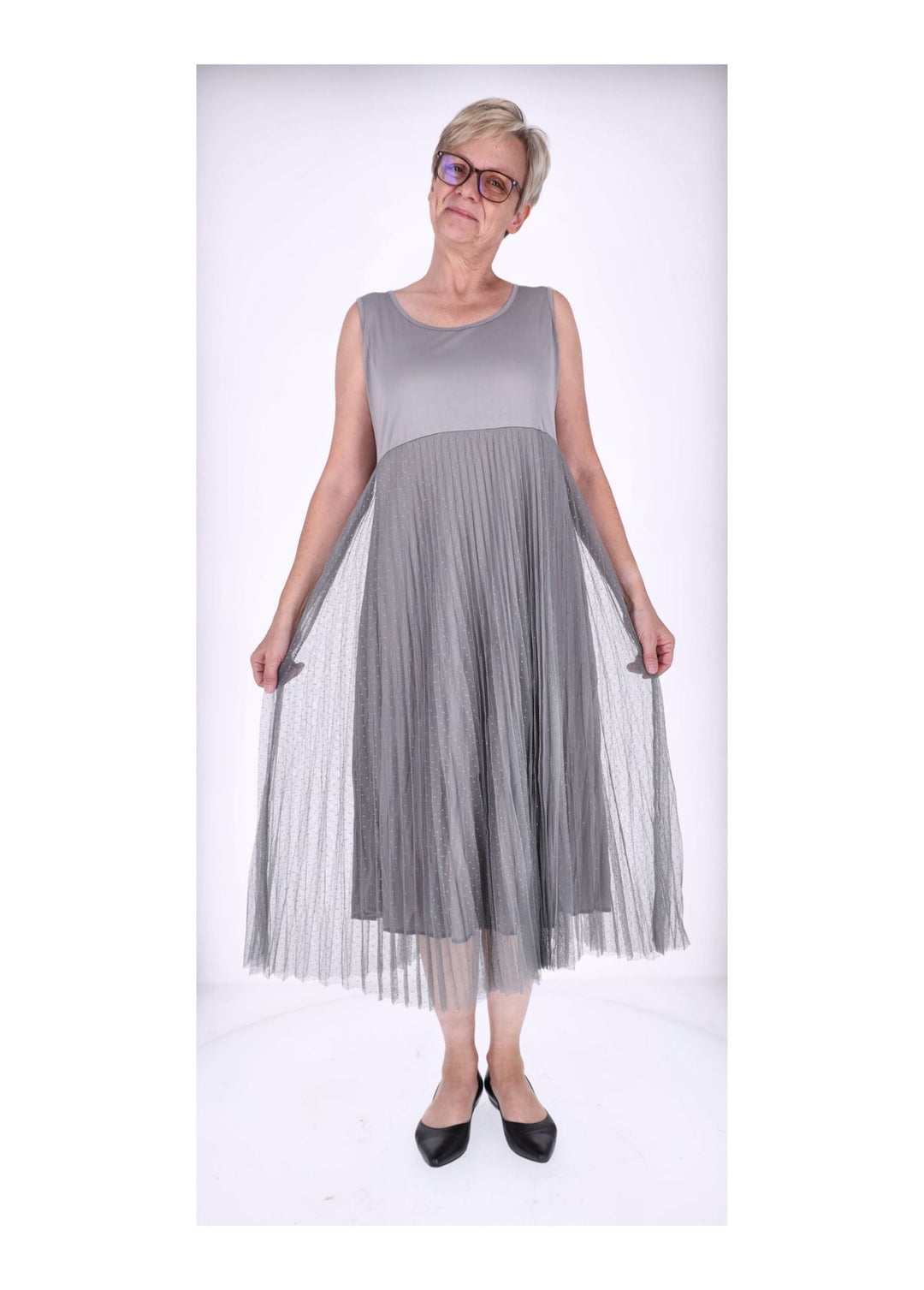 Splash of Color Kleid mit Rollkragen