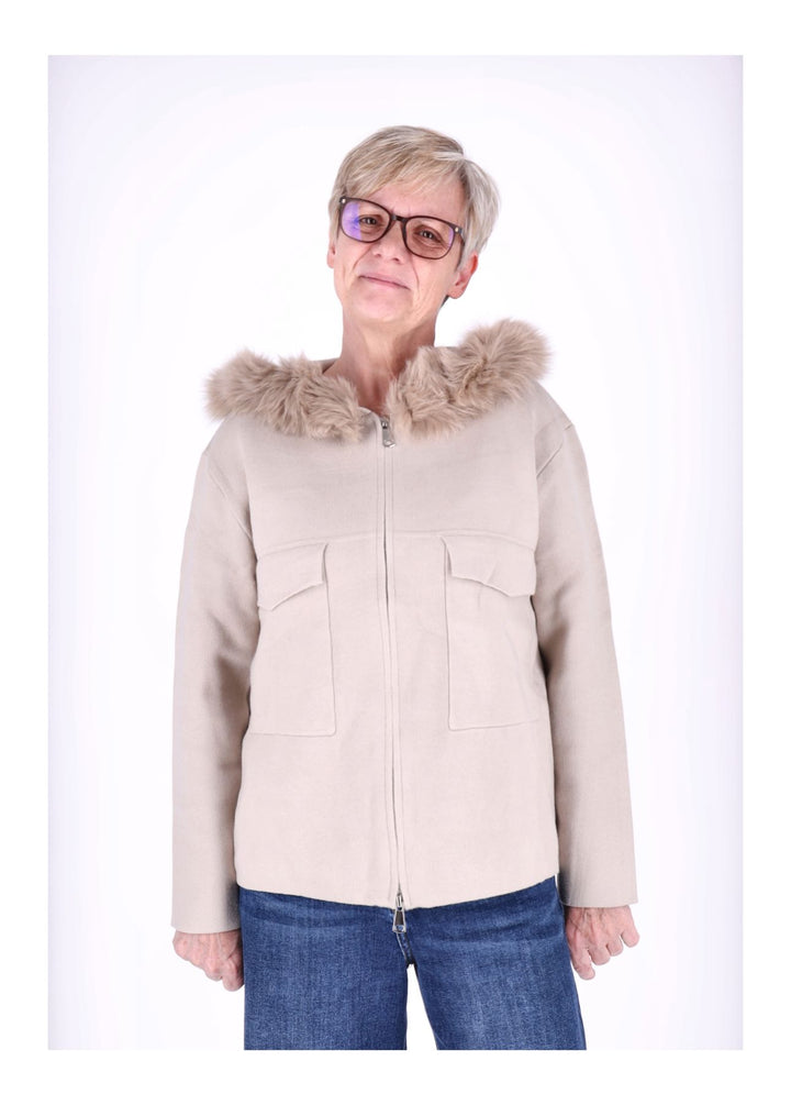 Splash of Color Strickjacke mit Kapuze