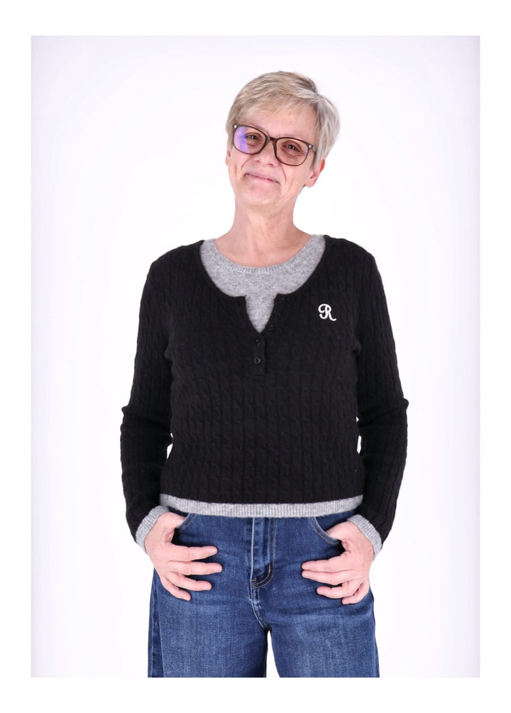 Splash of Color Strickpullover Damen