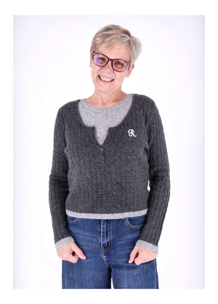 Splash of Color Strickpullover Damen