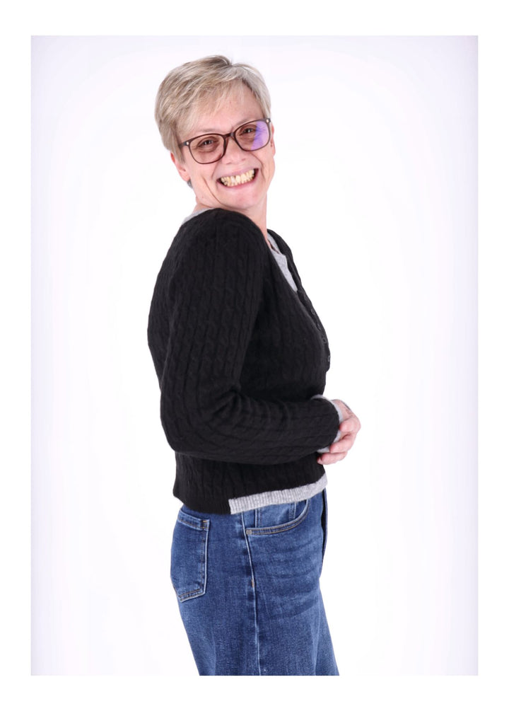 Splash of Color Strickpullover Damen