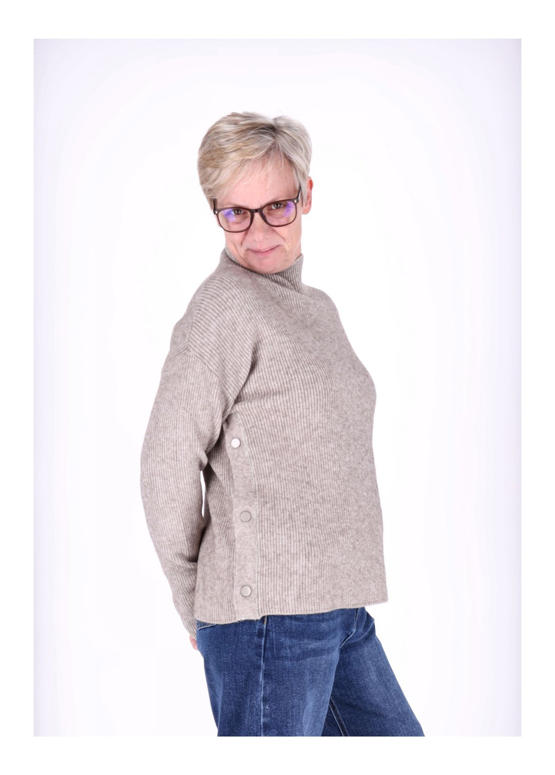 Splash of Color Strickpullover Damen