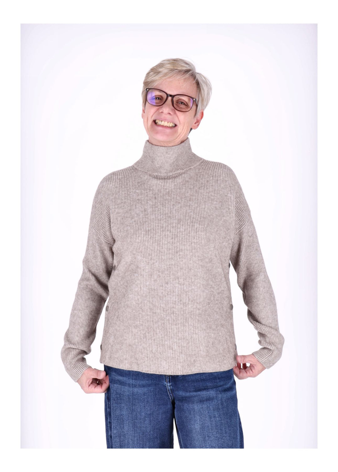 Splash of Color Strickpullover Damen