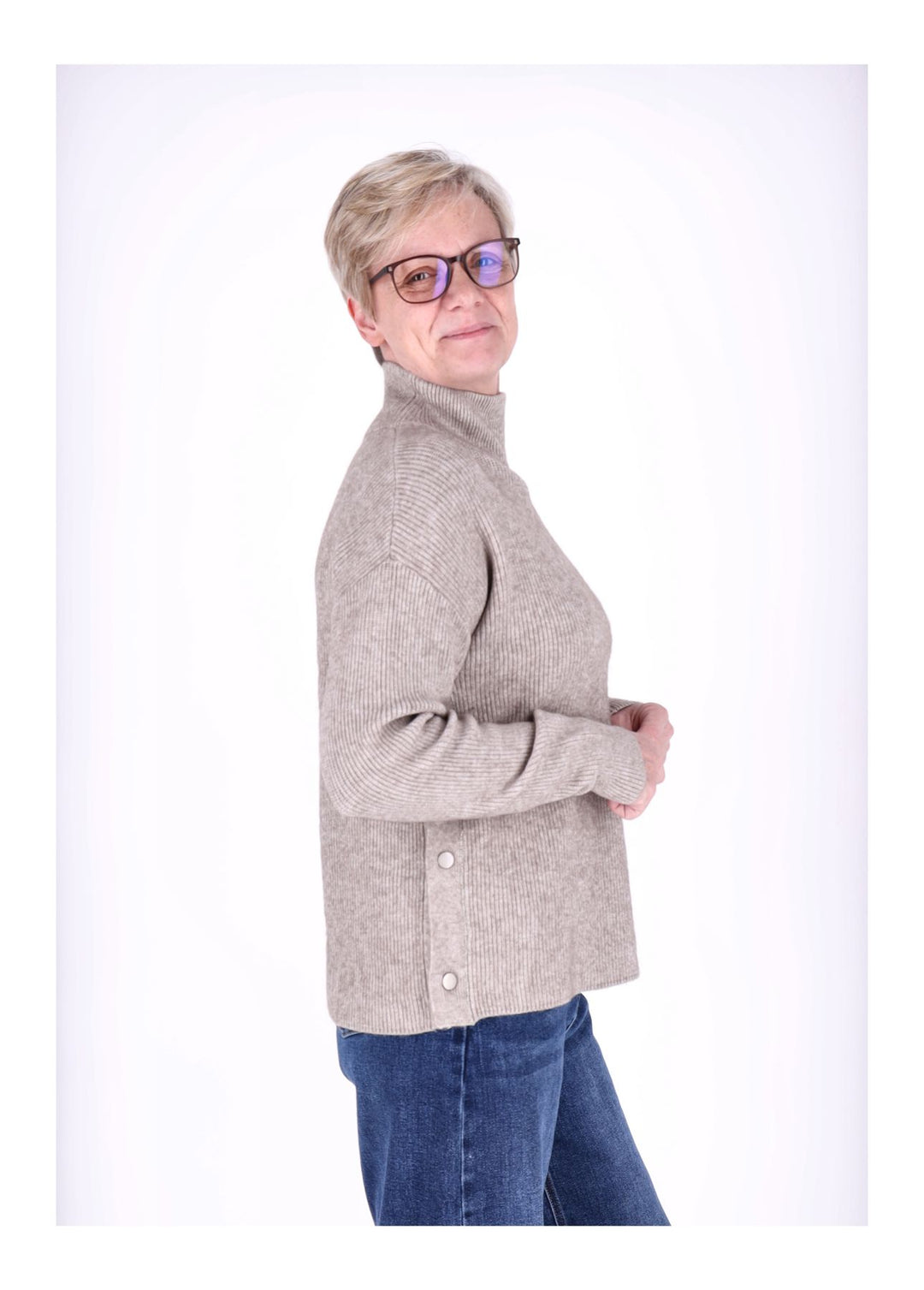 Splash of Color Strickpullover Damen