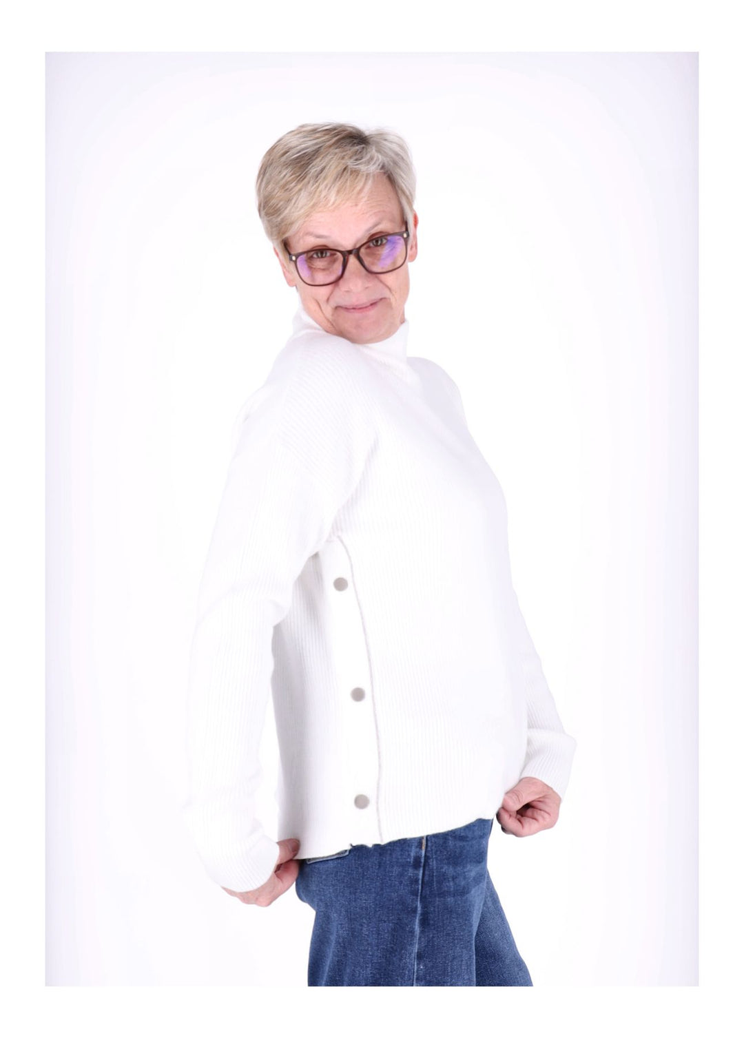 Splash of Color Strickpullover Damen