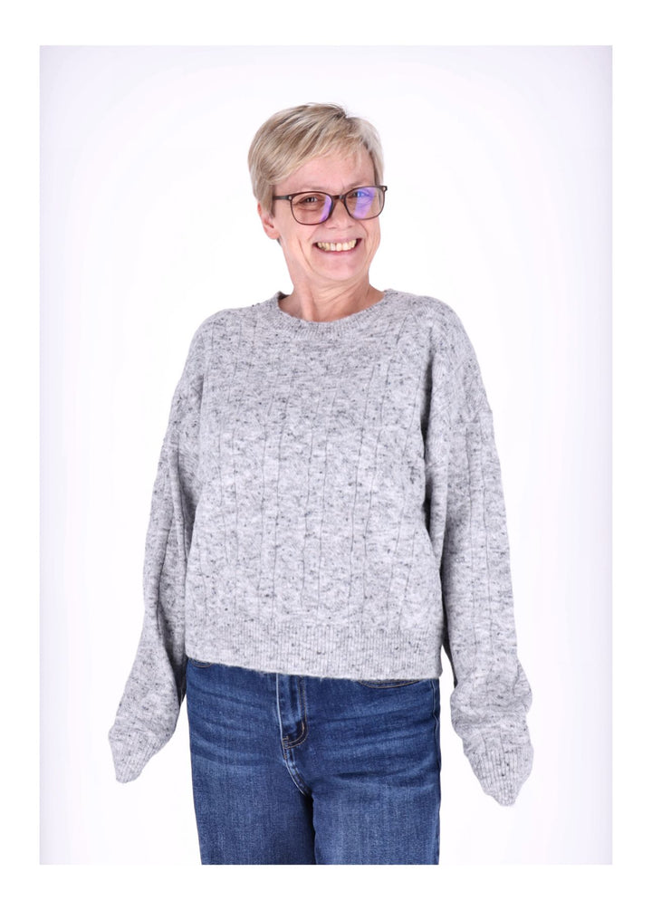 Splash of Color Strickpullover mit Schal