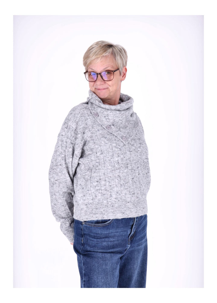 Splash of Color Strickpullover mit Schal