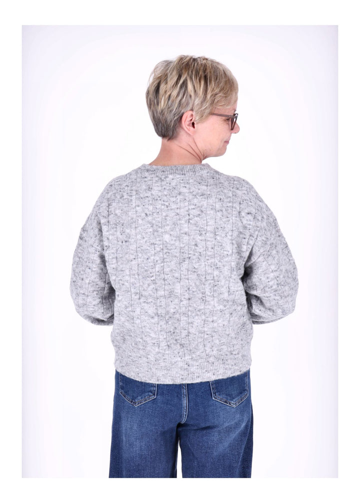 Splash of Color Strickpullover mit Schal