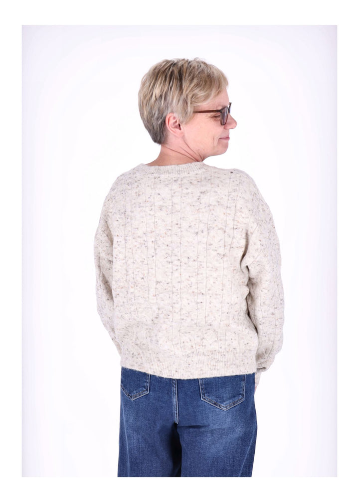 Splash of Color Strickpullover mit Schal