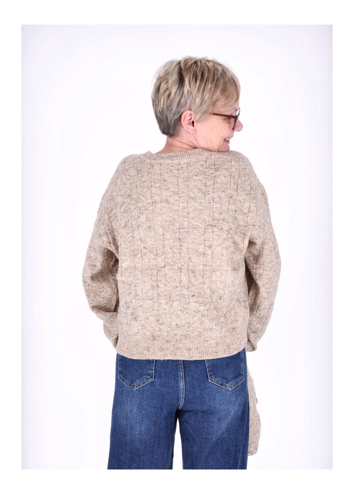 Splash of Color Strickpullover mit Schal