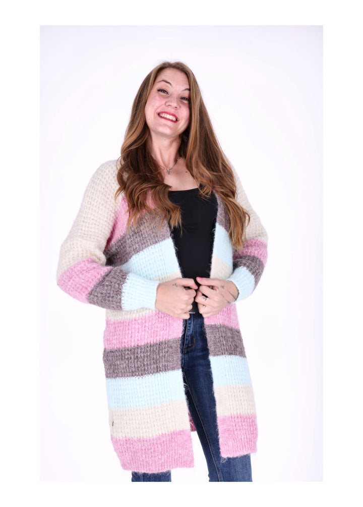 Splash of Color Strickjacke Streifen