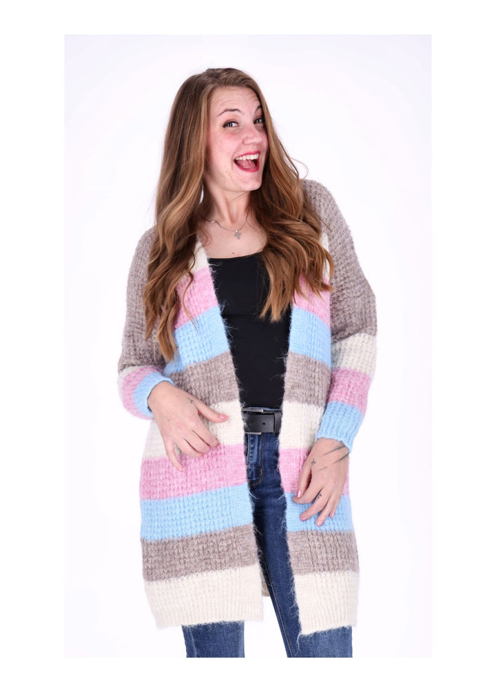 Splash of Color Strickjacke Streifen