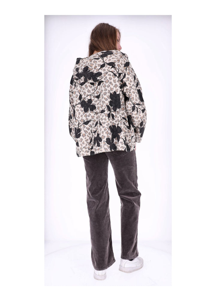 Cord Sweatjacke Damen Splash of Color
