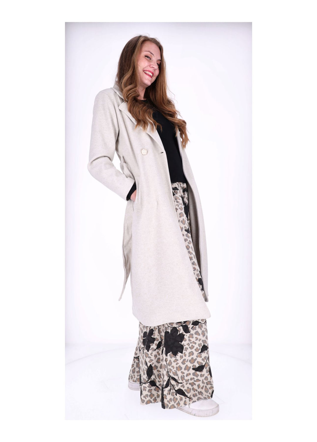 Splash of Color Cordhose Damen Wide Leg