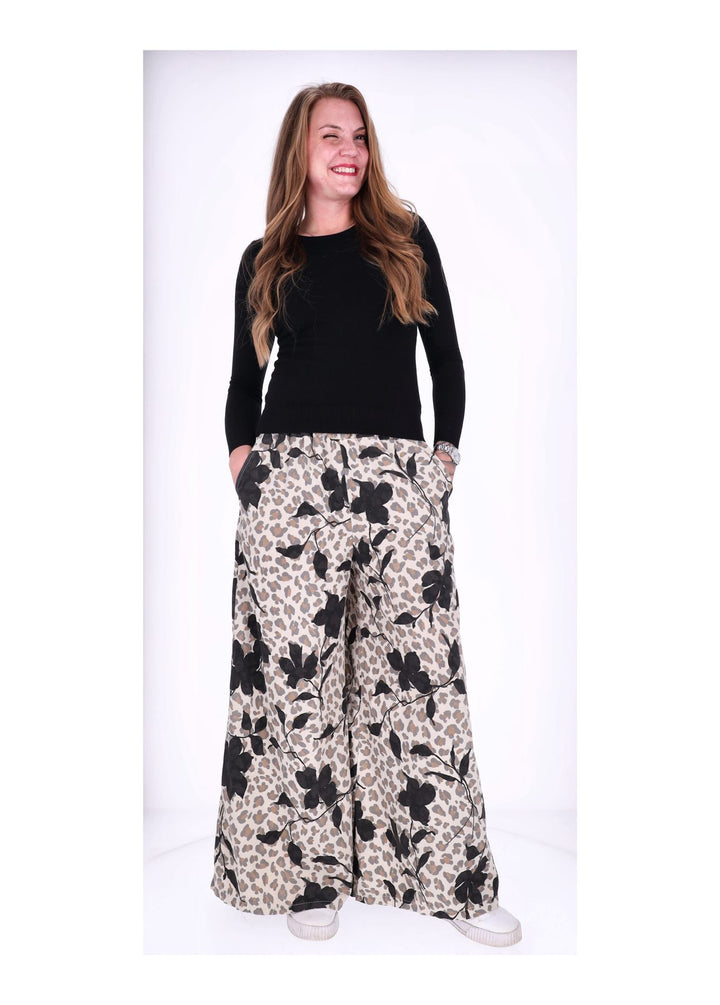 Splash of Color Cordhose Damen Wide Leg