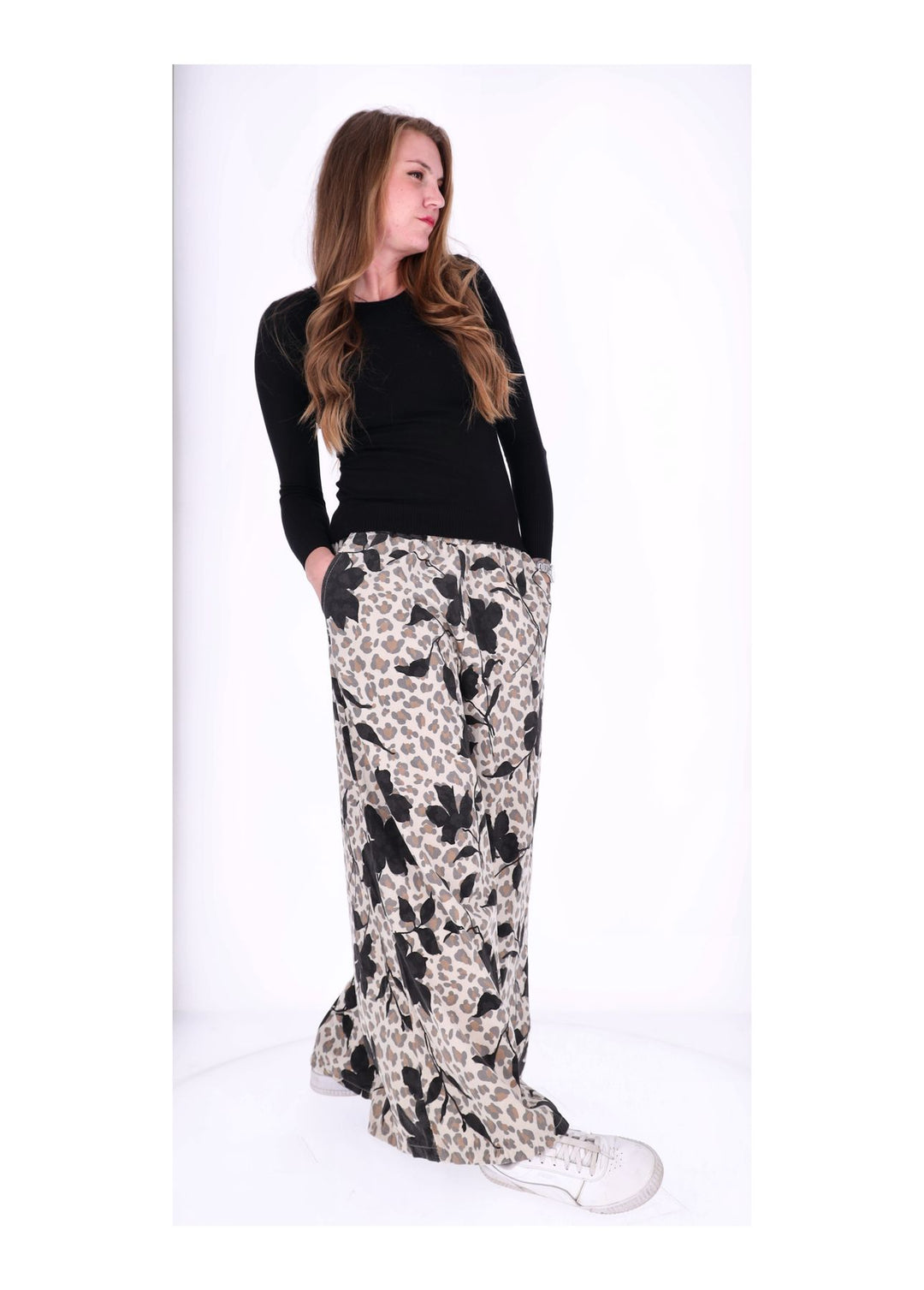 Splash of Color Cordhose Damen Wide Leg