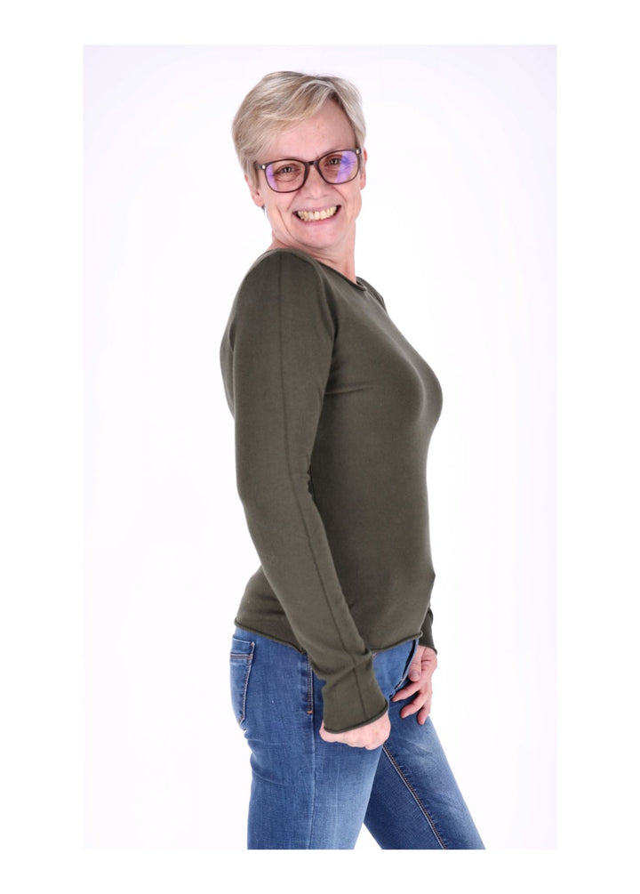 Splash of Color Feinstrick Pullover