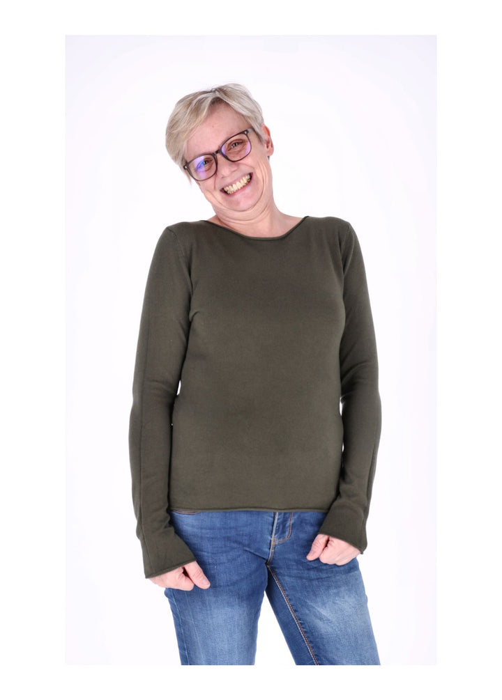 Splash of Color Feinstrick Pullover